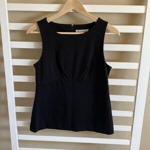 CAbi 224 Sleeveless Black Ponte Uptown Knit Top Size 6